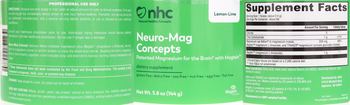 NHC Natural Healthy Concepts Neuro-Mag Concepts Lemon-Lime - supplement