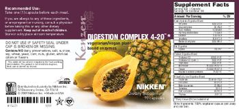 Nikken Kenzen Digestion Complex 4-20 - supplement