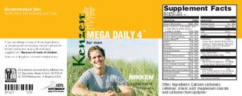 Nikken Kenzen Mega Daily 4 For Men - supplement