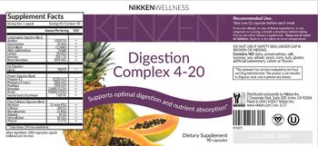 Nikken Wellness Kenzen Digestion Complex 4-20 - supplement