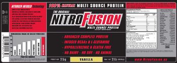 NitroFusion The Original NitroFusion Multi Source Protein Vanilla - supplement