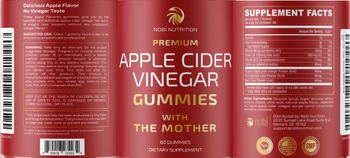 Nobi Nutrition Premium Apple Cider Vinegar Gummies - supplement