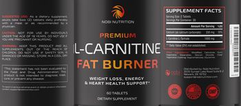 Nobi Nutrition Premium L-Carnitine Fat Burner - supplement