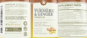 Nobi Nutrition Turmeric & Ginger - supplement