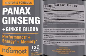 Noomost Panax Ginseng + Ginkgo Biloba - supplement