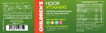 Noor Vitamins Children's Multivitamin with Iron, Thiamine & Niacin - supplement