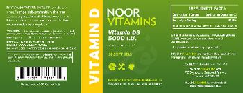 Noor Vitamins Vitamin D3 5000 IU - supplement