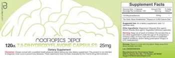 Nootropics Depot 7,8-Dihydroxyflavone Capsules 25 mg - supplement