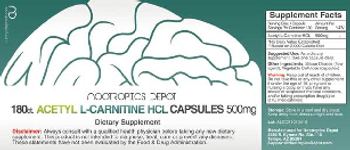 Nootropics Depot Acetyl L-Carnitine HCl Capsules 500 mg - supplement
