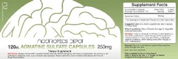 Nootropics Depot Agmatine Sulfate Capsules 250 mg - supplement