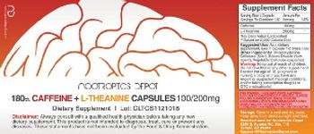 Nootropics Depot Caffeine + L-Theanine Capsules 100/200 mg - supplement