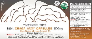 Nootropics Depot Chaga Mushroom Extract Capsules 500 mg - supplement