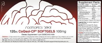 Nootropics Depot CoQsol-CF Softgels 100 mg - supplement