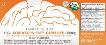 Nootropics Depot Cordyceps Mushroom Extract Capsules 500 mg - supplement