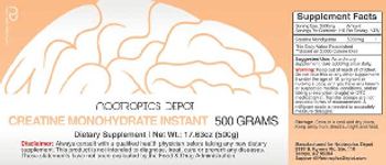 Nootropics Depot Creatine Monohydrate Instant - supplement