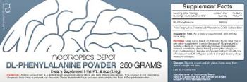 Nootropics Depot DL-Phenylalanine Powder 250 grams - supplement