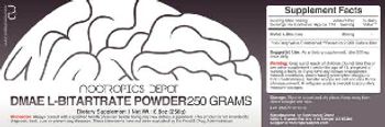 Nootropics Depot DMAE L-Bitartrate Powder - supplement