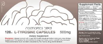 Nootropics Depot L-Tyrosine Capsules 500 mg - supplement
