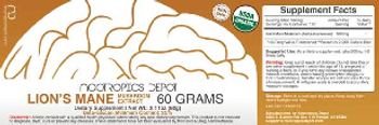 Nootropics Depot Lion's Mane Mushroom Extract - supplement