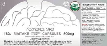 Nootropics Depot Maitake Mushroom Extract Capsules 500 mg - supplement