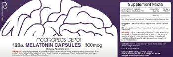 Nootropics Depot Melatonin Capsules 300 mcg - supplement