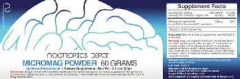 Nootropics Depot Micromag Powder - supplement