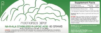 Nootropics Depot NA-R-ALA Stabilized R-Lipoic Acid - supplement