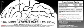 Nootropics Depot Nigella Sativa Capsules 200 mg - supplement