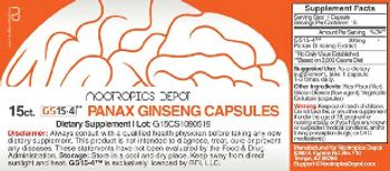 Nootropics Depot Panax Ginseng Capsules - supplement