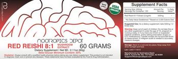 Nootropics Depot Red Reishi 8:1 Mushroom Extract - supplement