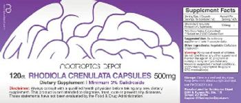 Nootropics Depot Rhodiola Crenulata Capsules 500 mg - supplement