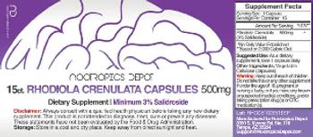 Nootropics Depot Rhodiola Crenulata Capsules 500 mg - supplement