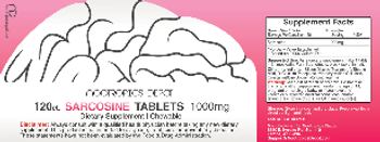 Nootropics Depot Sarcosine Tablets 1000 mg - supplement