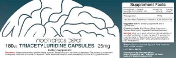Nootropics Depot Triacetyluridine Capsules 25 mg - supplement