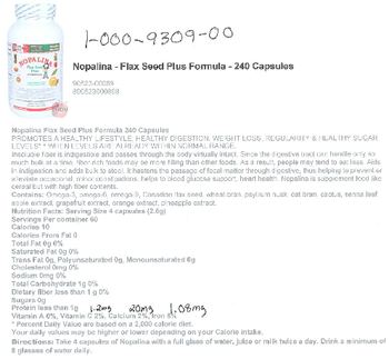 Nopalina Flax Seed Plus (Formula) - 