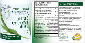 Nora Ross Ultra Energy Plus - herbal supplement