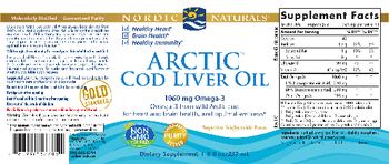 Nordic Naturals Arctic Cod Liver Oil - supplement