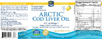 Nordic Naturals Arctic Cod Liver Oil Lemon - supplement