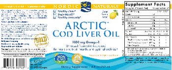 Nordic Naturals Arctic Cod Liver Oil Lemon - supplement