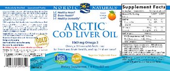 Nordic Naturals Arctic Cod Liver Oil Orange - supplement