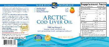 Nordic Naturals Arctic Cod Liver Oil Orange - supplement