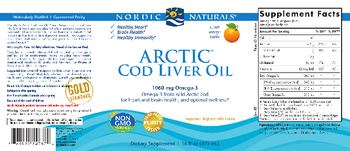 Nordic Naturals Arctic Cod Liver Oil Orange - supplement
