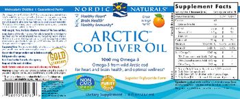 Nordic Naturals Arctic Cod Liver Oil Orange - supplement