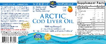 Nordic Naturals Arctic Cod Liver Oil Orange - supplement