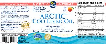Nordic Naturals Arctic Cod Liver Oil Peach - supplement