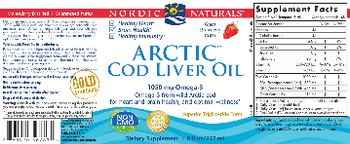 Nordic Naturals Arctic Cod Liver Oil Strawberry - supplement