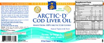 Nordic Naturals Arctic-D Cod Liver Oil Lemon - supplement