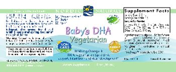Nordic Naturals Baby's DHA Vegetarian - supplement