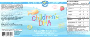 Nordic Naturals Children's DHA Strawberry - supplement