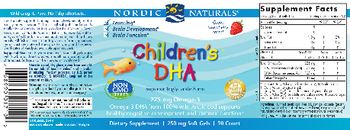 Nordic Naturals Children's DHA Strawberry - supplement